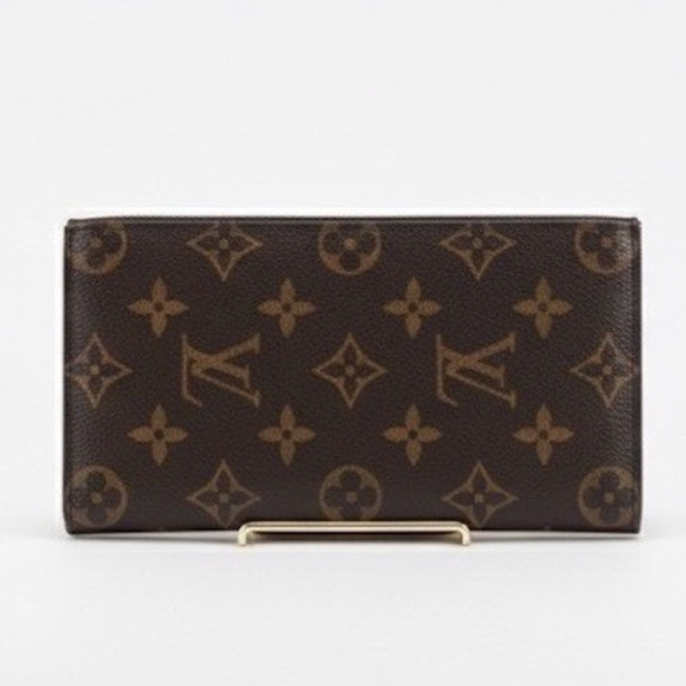 Louis Vuitton Portefeuille Brazza Long Wallet Monogram Canvas Brown France